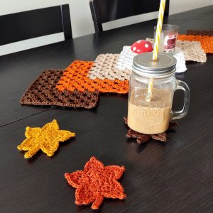 Dessous de verre - Feuilles d'automne ( Lot de 3 )