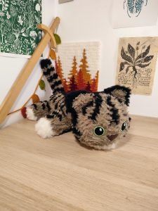 Chat géant fourrure - réservé