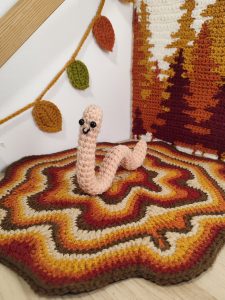 Vers de terre au crochet