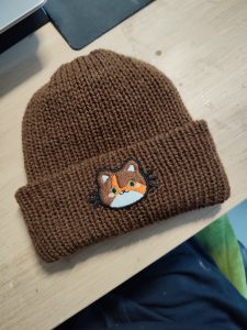 Bonnet patch chat personnalisé - réservé