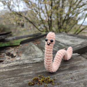 Vers de terre au crochet