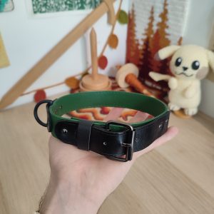 Choker similicuir vert - réservé